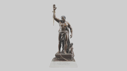 3D model Power of Emancipation statue model VR / AR / low-poly