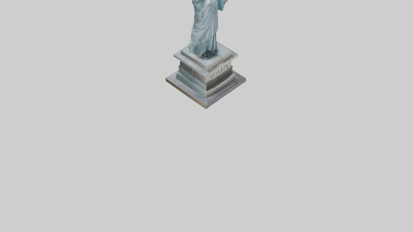 3D model Power of Liberty statue model VR / AR / low-poly