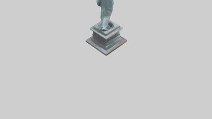 3D model Power of Liberty statue model VR / AR / low-poly