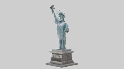3D model Power of Liberty statue model VR / AR / low-poly