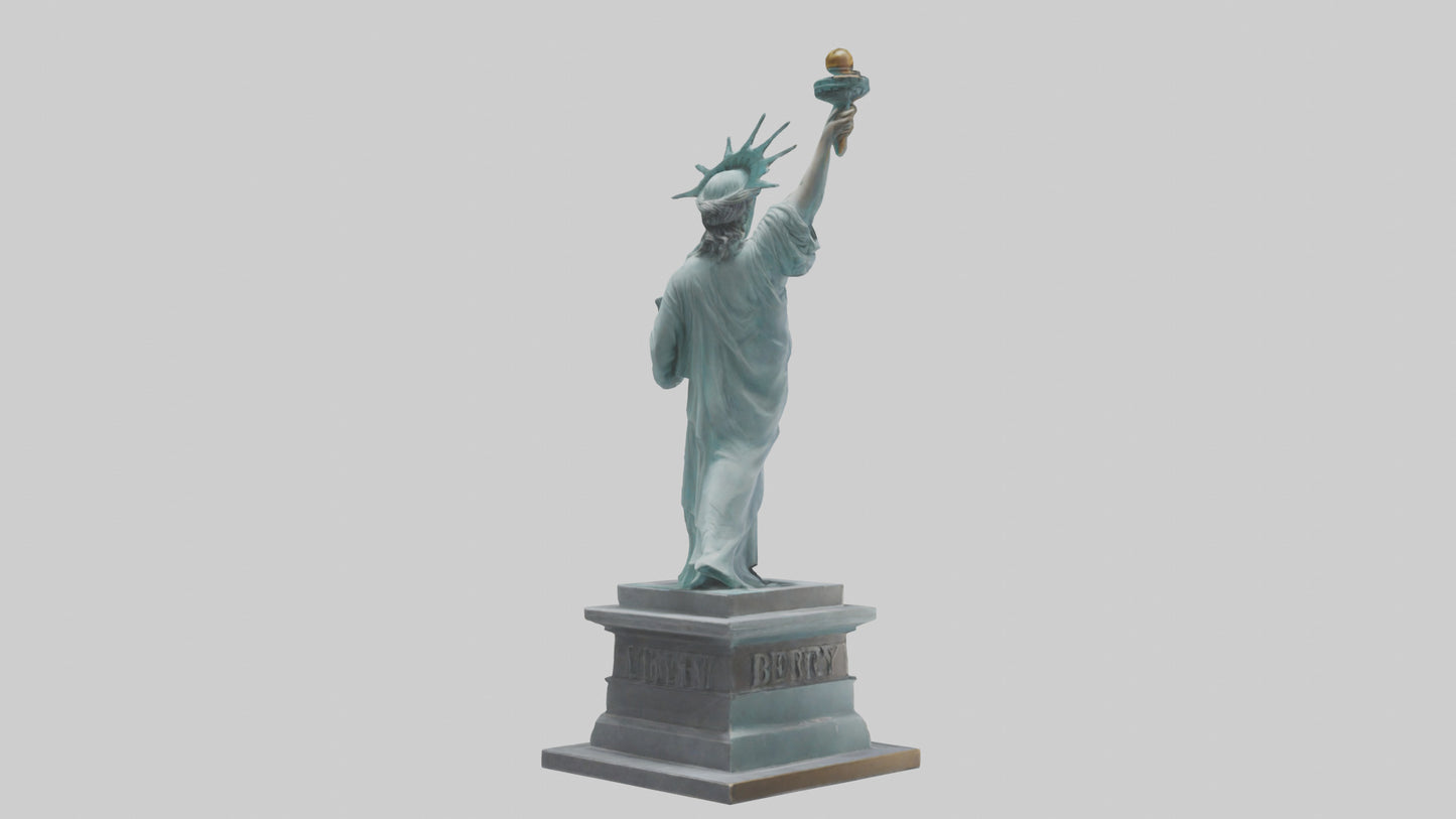3D model Power of Liberty statue model VR / AR / low-poly