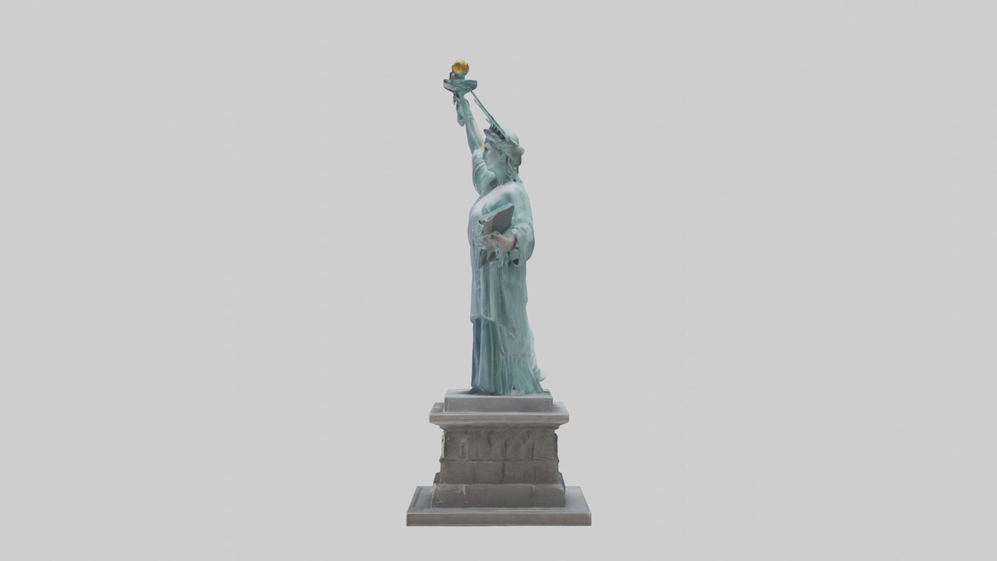 3D model Power of Liberty statue model VR / AR / low-poly