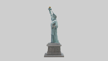 3D model Power of Liberty statue model VR / AR / low-poly