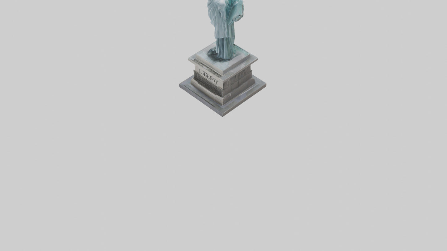 3D model Power of Liberty statue model VR / AR / low-poly