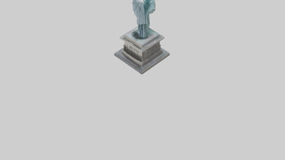 3D model Power of Liberty statue model VR / AR / low-poly