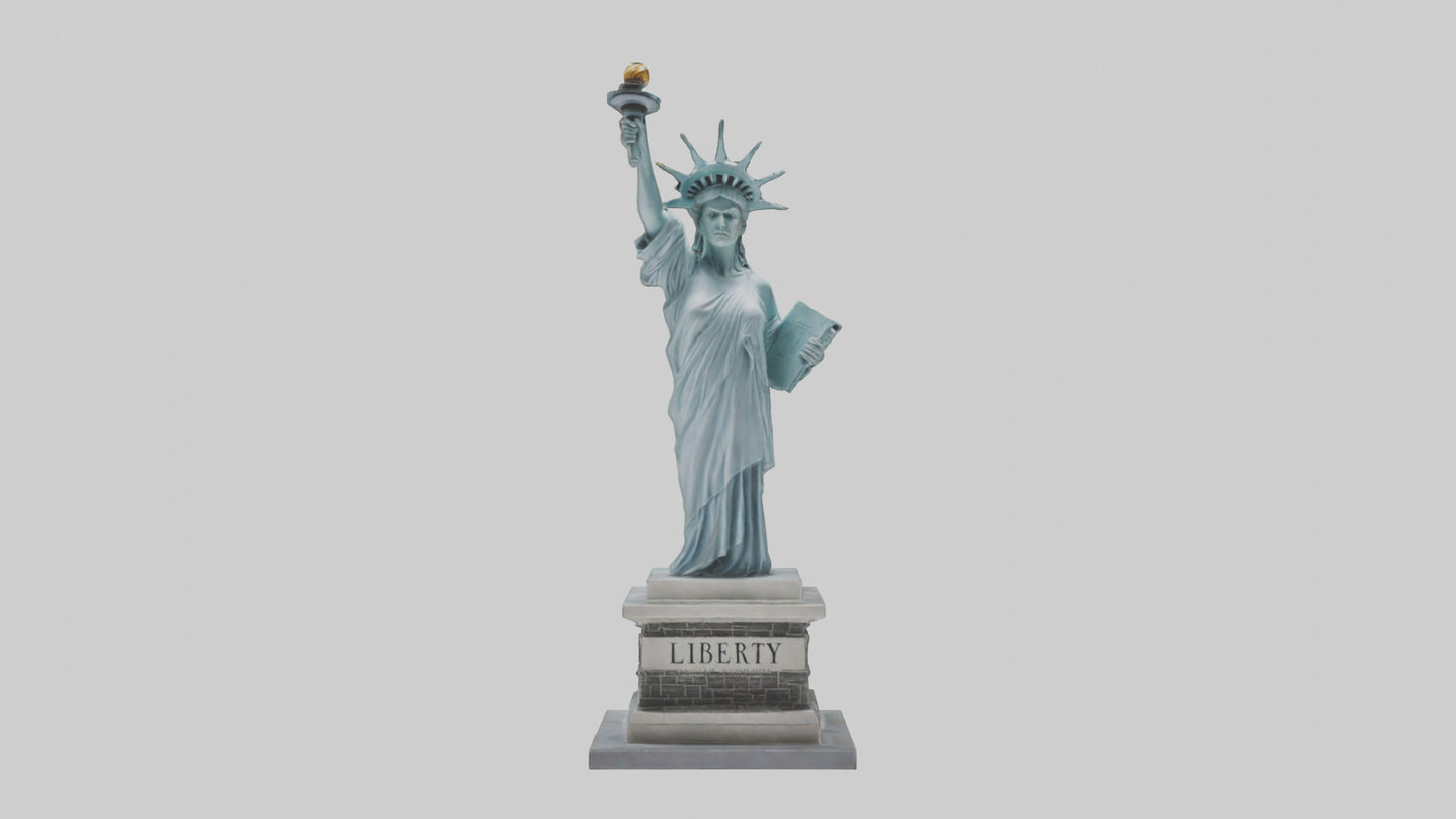 3D model Power of Liberty statue model VR / AR / low-poly