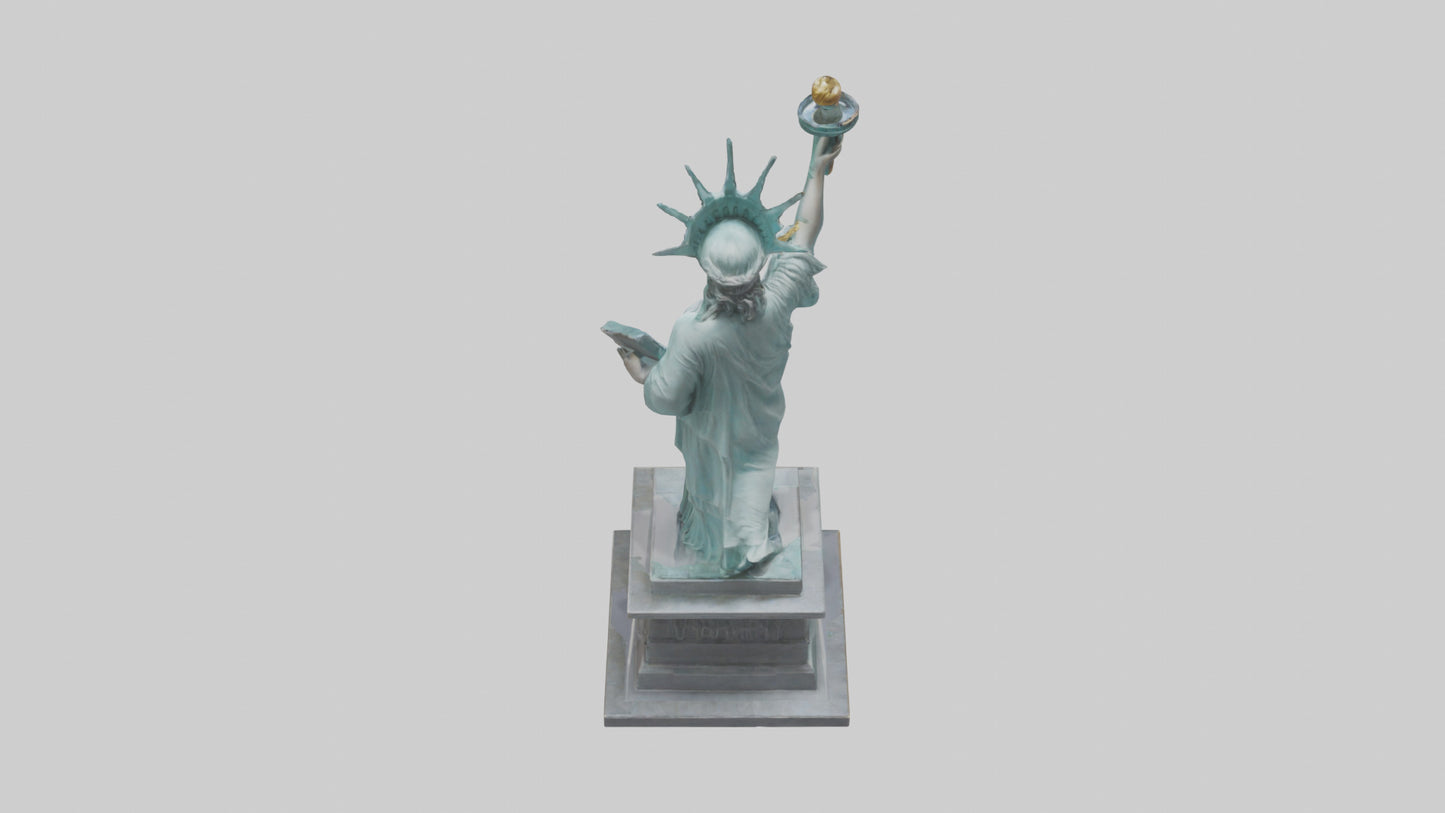 3D model Power of Liberty statue model VR / AR / low-poly