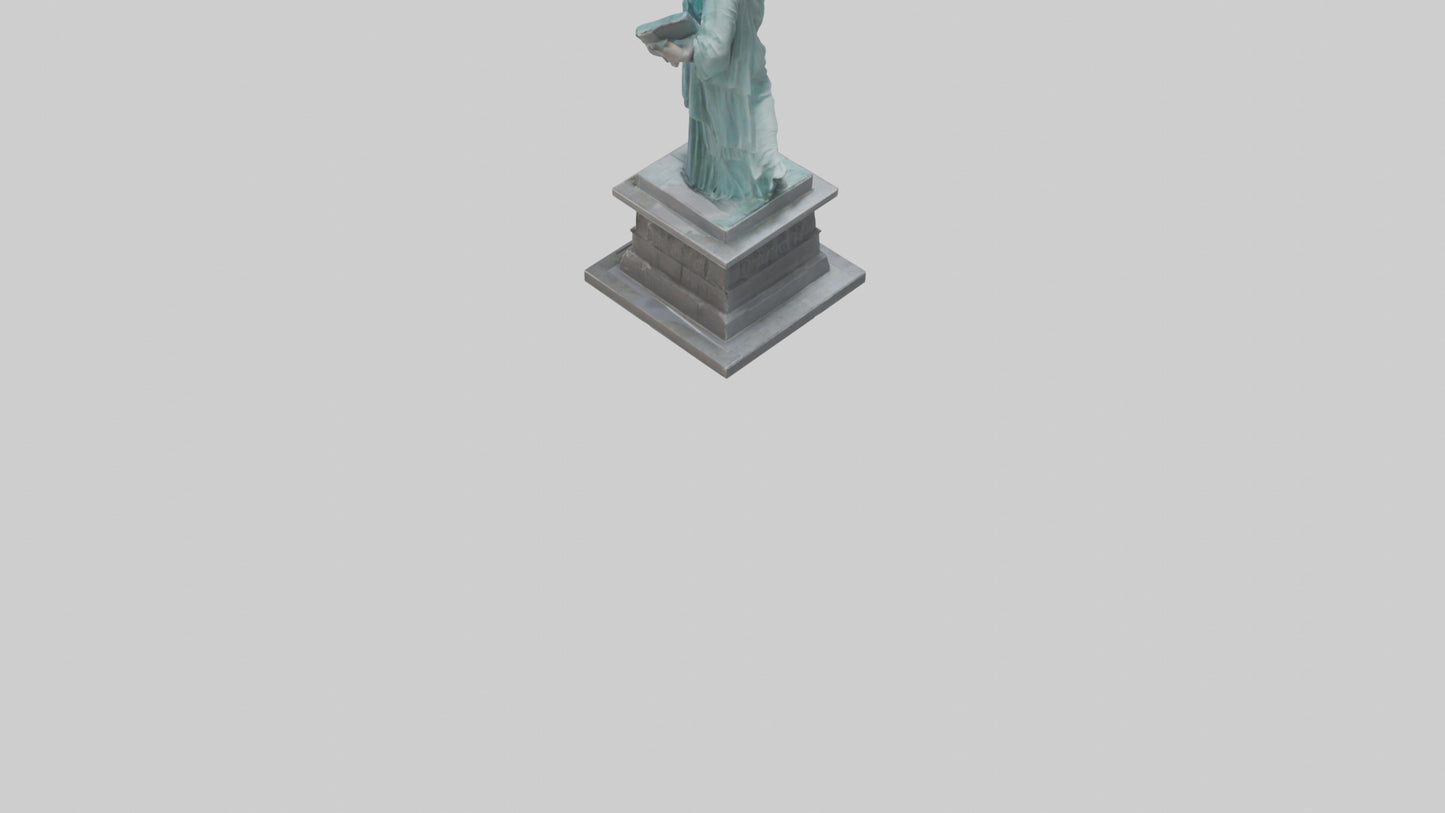 3D model Power of Liberty statue model VR / AR / low-poly