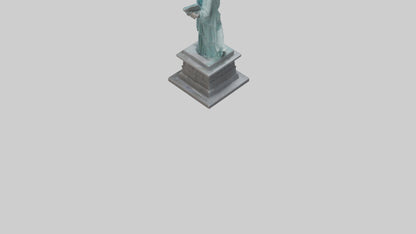 3D model Power of Liberty statue model VR / AR / low-poly