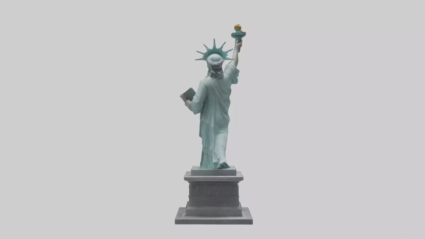 3D model Power of Liberty statue model VR / AR / low-poly