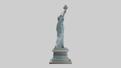 3D model Power of Liberty statue model VR / AR / low-poly