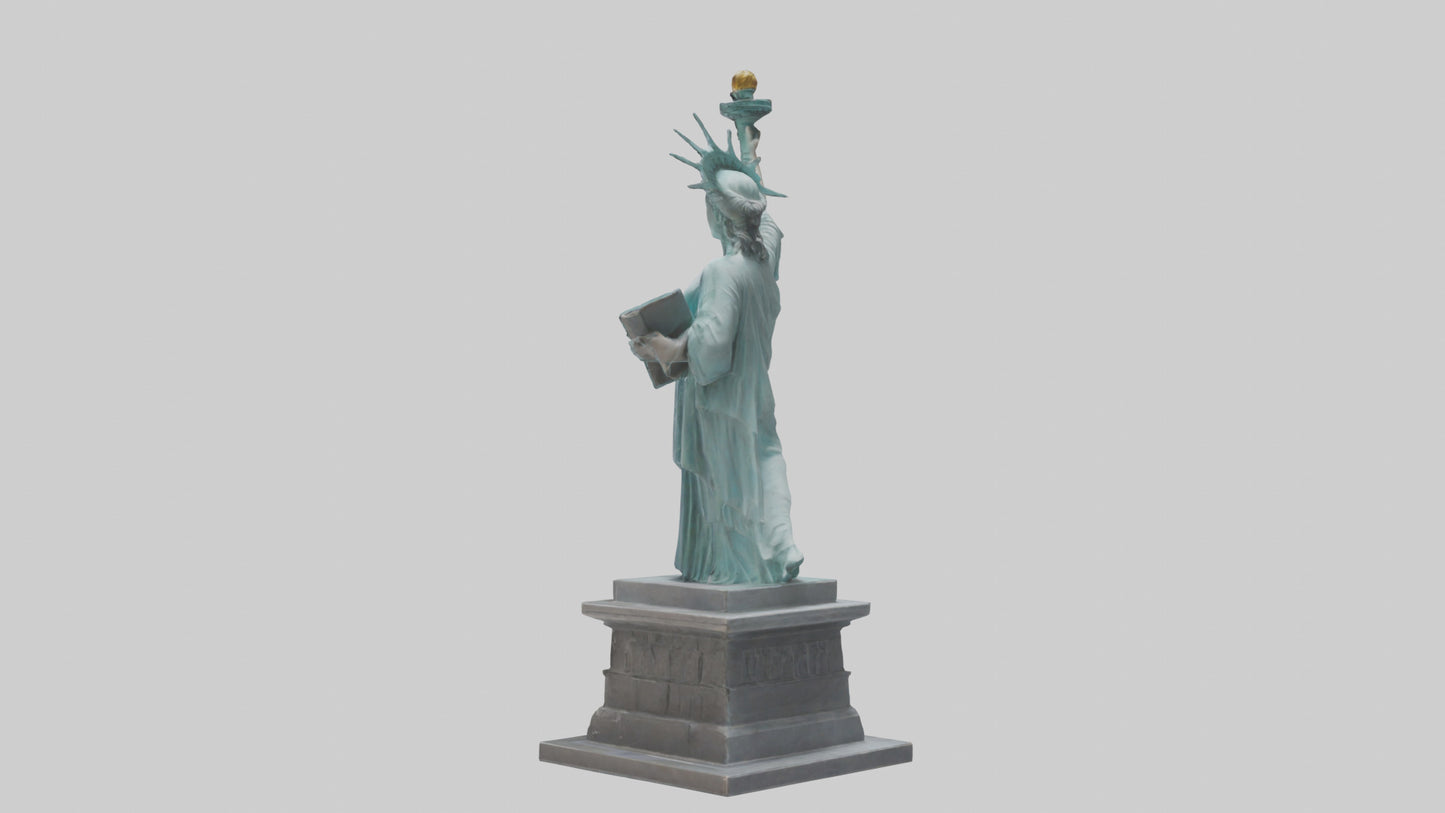 3D model Power of Liberty statue model VR / AR / low-poly