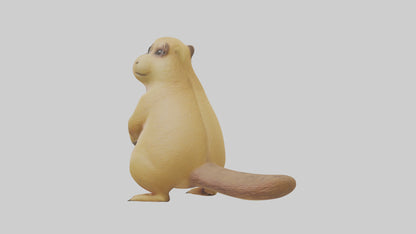 Prairie Dog chirping model VR / AR / low-poly