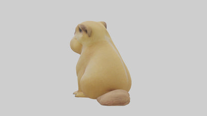 3D model Prairie Dog sitting model VR / AR / low-poly