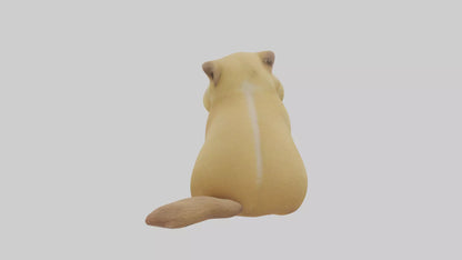 3D model Prairie Dog sitting model VR / AR / low-poly
