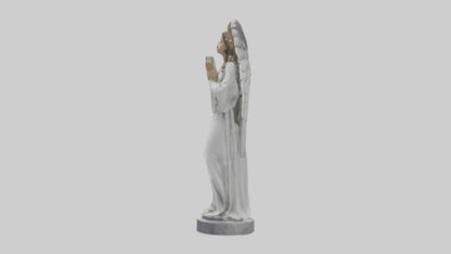 3D model Praying Angel statue model VR / AR / low-poly