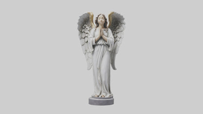 3D model Praying Angel statue model VR / AR / low-poly
