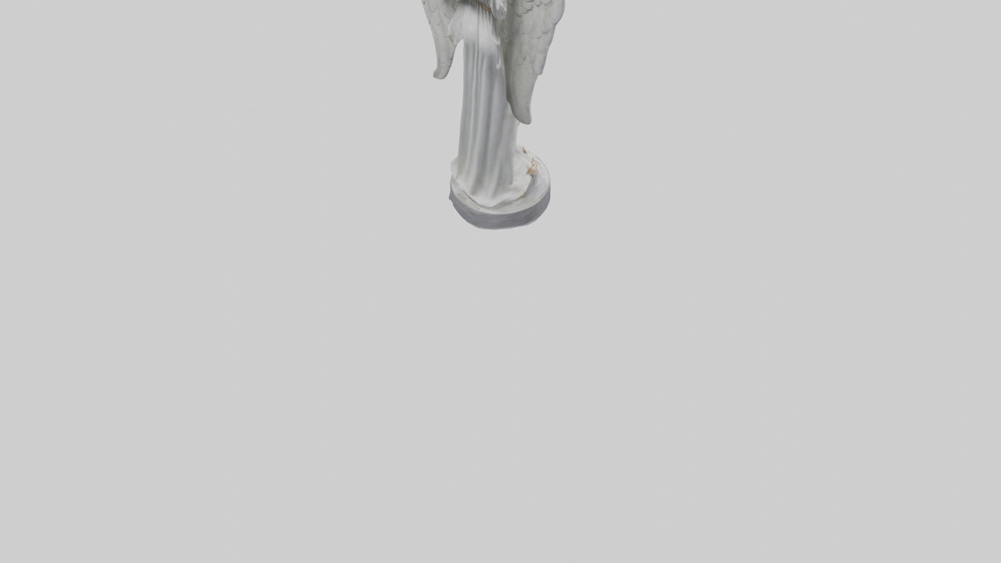 3D model Praying Angel statue model VR / AR / low-poly
