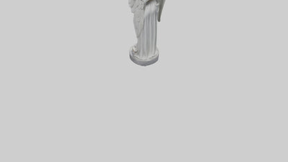 3D model Praying Angel statue model VR / AR / low-poly