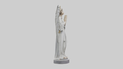 3D model Praying Angel statue model VR / AR / low-poly