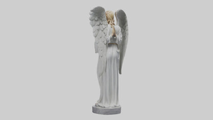 3D model Praying Angel statue model VR / AR / low-poly