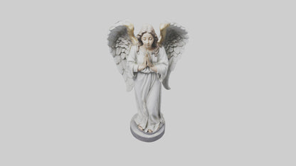 3D model Praying Angel statue model VR / AR / low-poly