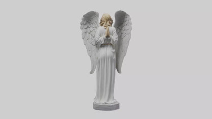 3D model Praying Angel statue model VR / AR / low-poly