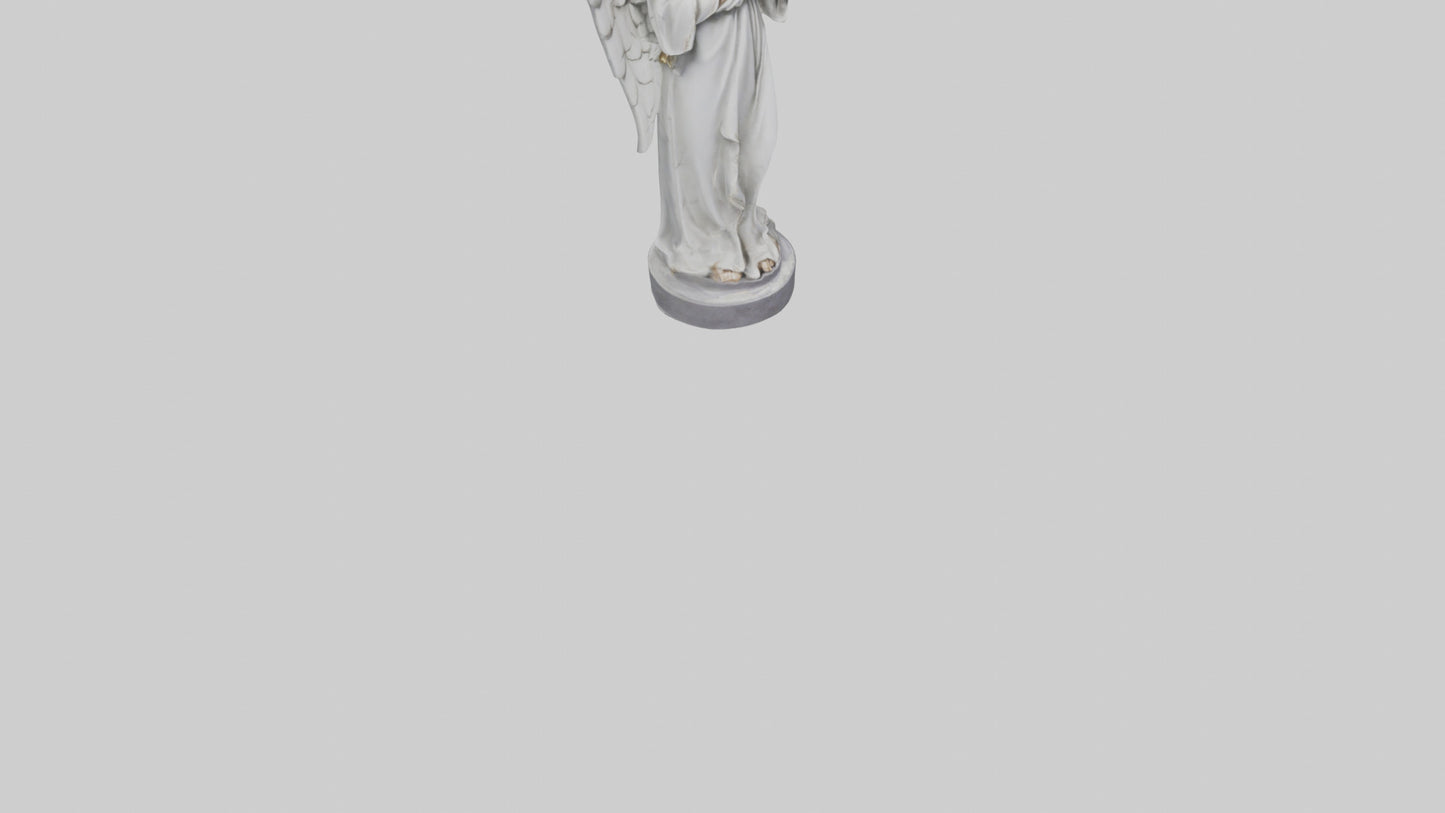 3D model Praying Angel statue model VR / AR / low-poly