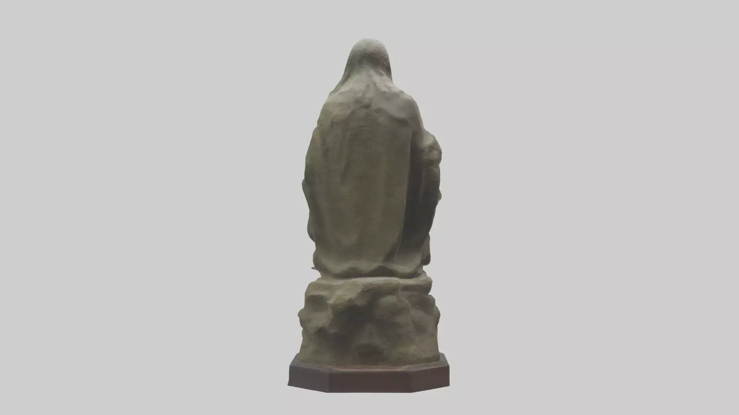 3D model Preservation of Earth Memorial Statue model VR / AR / low-poly