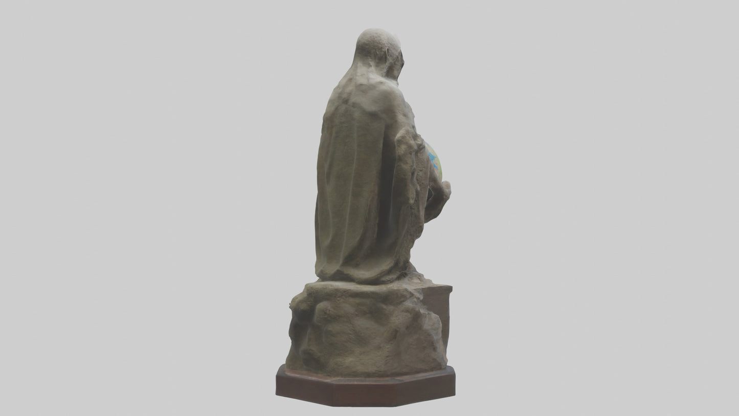 3D model Preservation of Earth Memorial Statue model VR / AR / low-poly