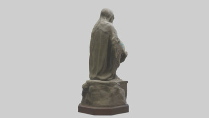3D model Preservation of Earth Memorial Statue model VR / AR / low-poly