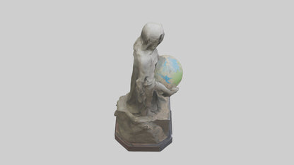 3D model Preservation of Earth Memorial Statue model VR / AR / low-poly