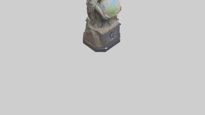 3D model Preservation of Earth Memorial Statue model VR / AR / low-poly