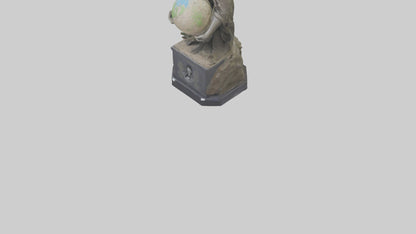 3D model Preservation of Earth Memorial Statue model VR / AR / low-poly