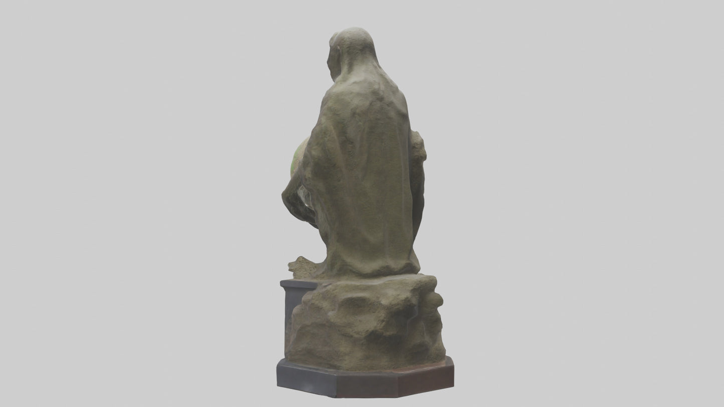 3D model Preservation of Earth Memorial Statue model VR / AR / low-poly