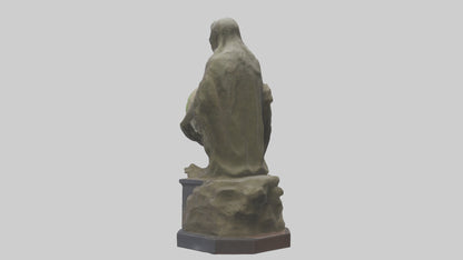 3D model Preservation of Earth Memorial Statue model VR / AR / low-poly