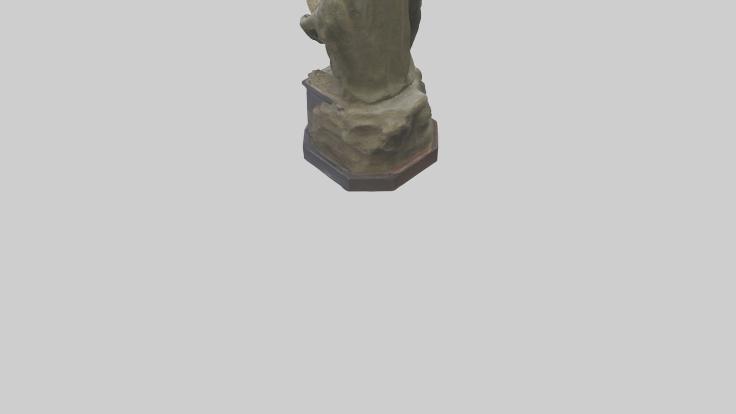 3D model Preservation of Earth Memorial Statue model VR / AR / low-poly