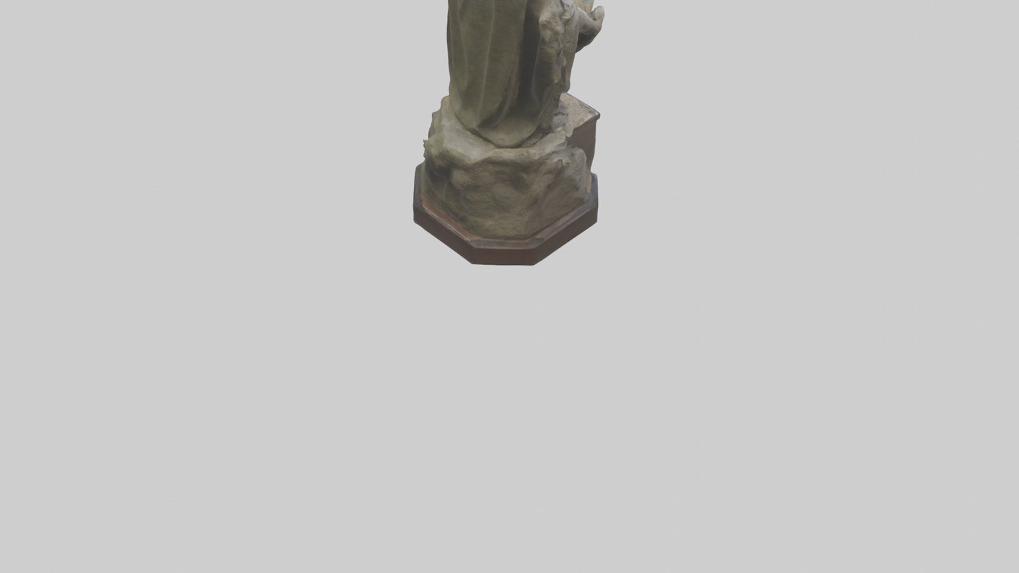 3D model Preservation of Earth Memorial Statue model VR / AR / low-poly