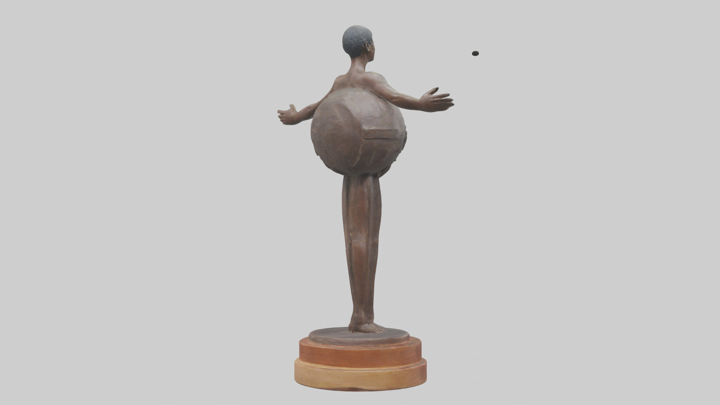 3D model Preservation of Resources Statue model VR / AR / low-poly