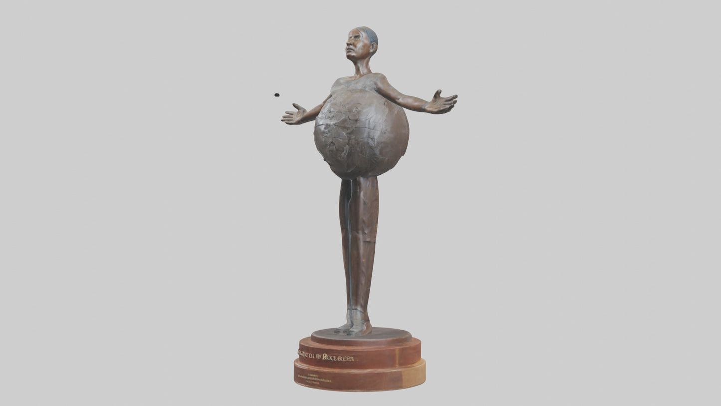 3D model Preservation of Resources Statue model VR / AR / low-poly