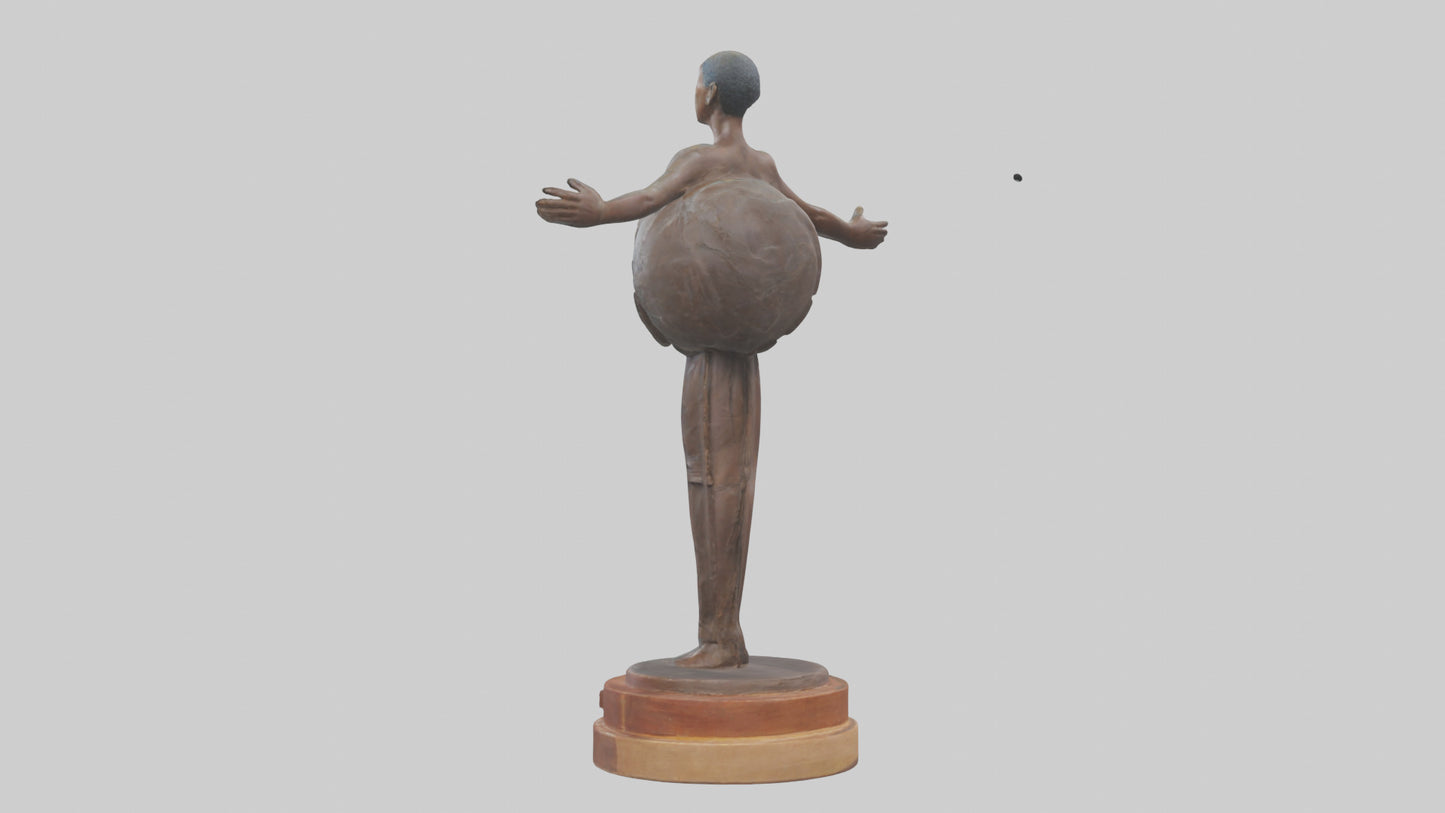 3D model Preservation of Resources Statue model VR / AR / low-poly