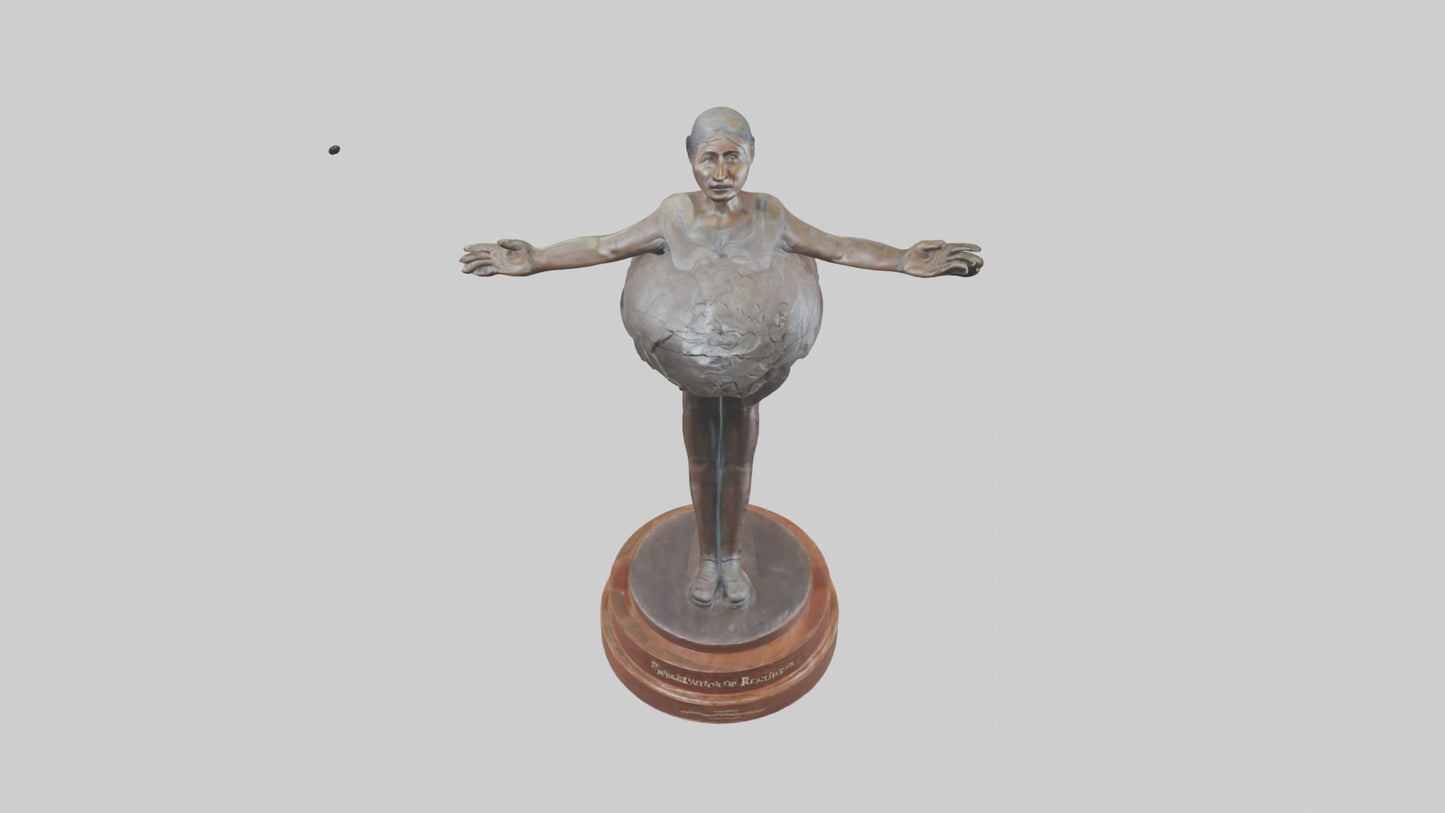3D model Preservation of Resources Statue model VR / AR / low-poly