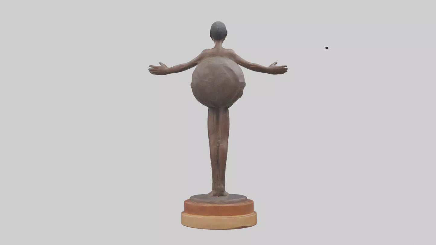 3D model Preservation of Resources Statue model VR / AR / low-poly