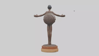 3D model Preservation of Resources Statue model VR / AR / low-poly