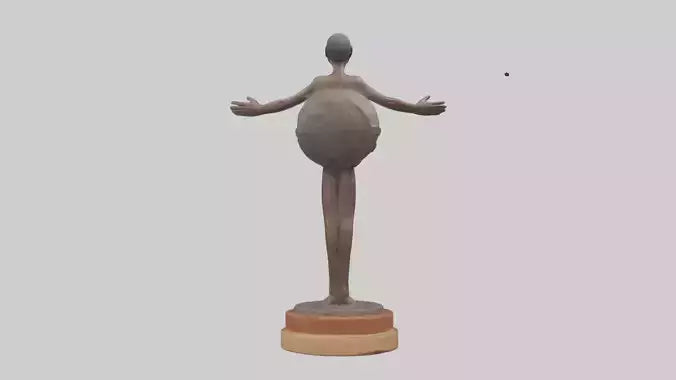 3D model Preservation of Resources Statue model VR / AR / low-poly