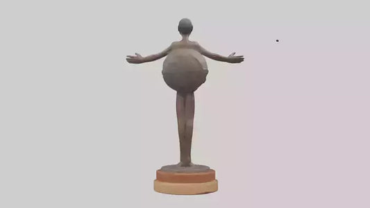 3D model Preservation of Resources Statue model VR / AR / low-poly