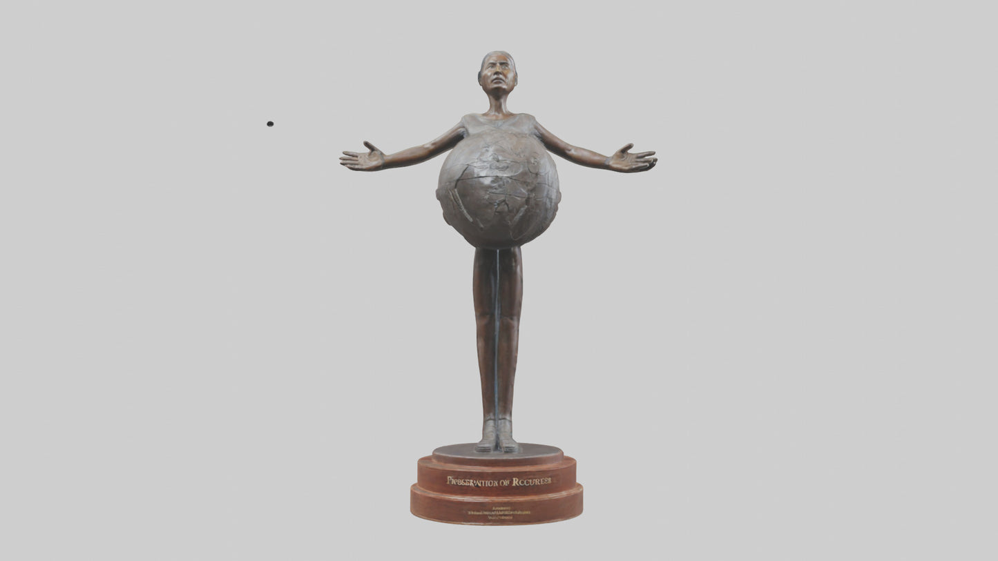 3D model Preservation of Resources Statue model VR / AR / low-poly