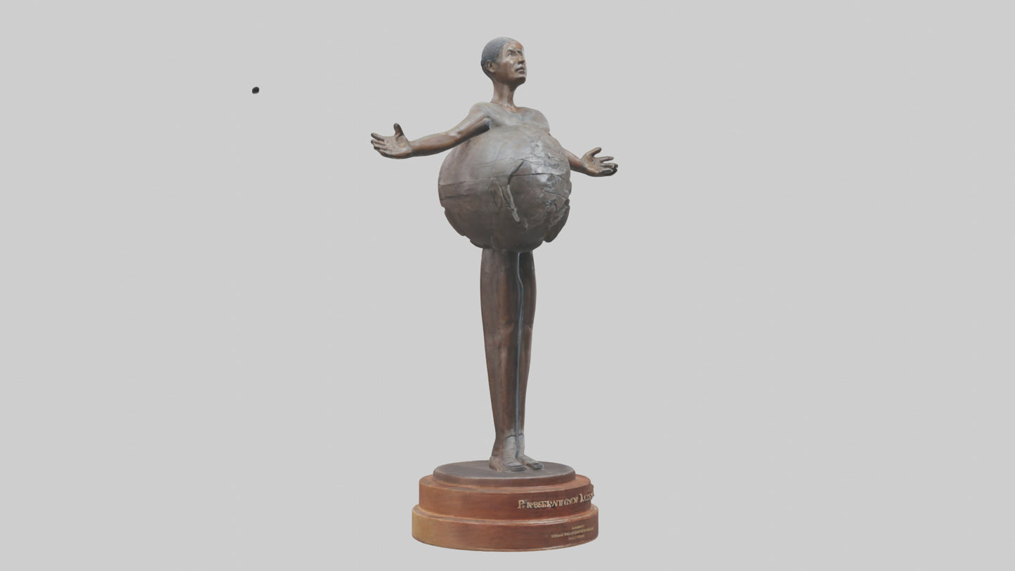 3D model Preservation of Resources Statue model VR / AR / low-poly
