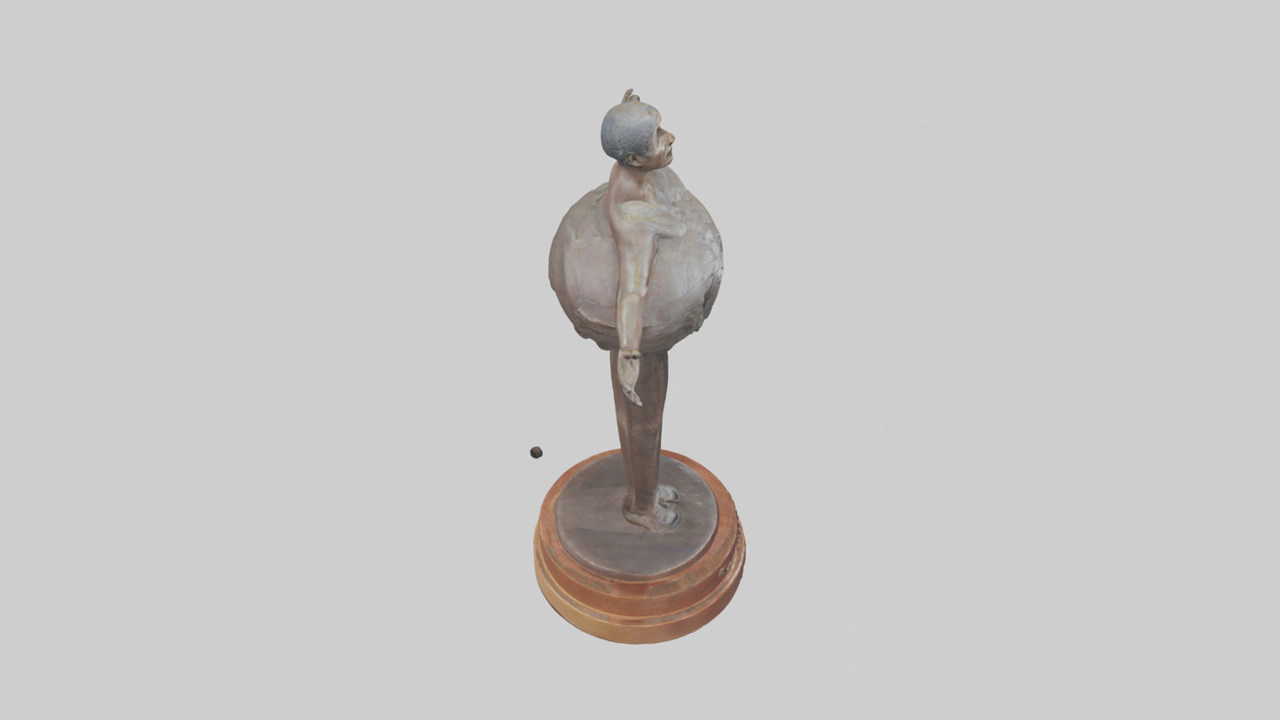 3D model Preservation of Resources Statue model VR / AR / low-poly