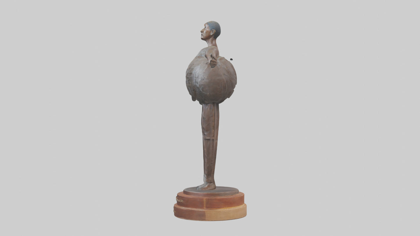 3D model Preservation of Resources Statue model VR / AR / low-poly